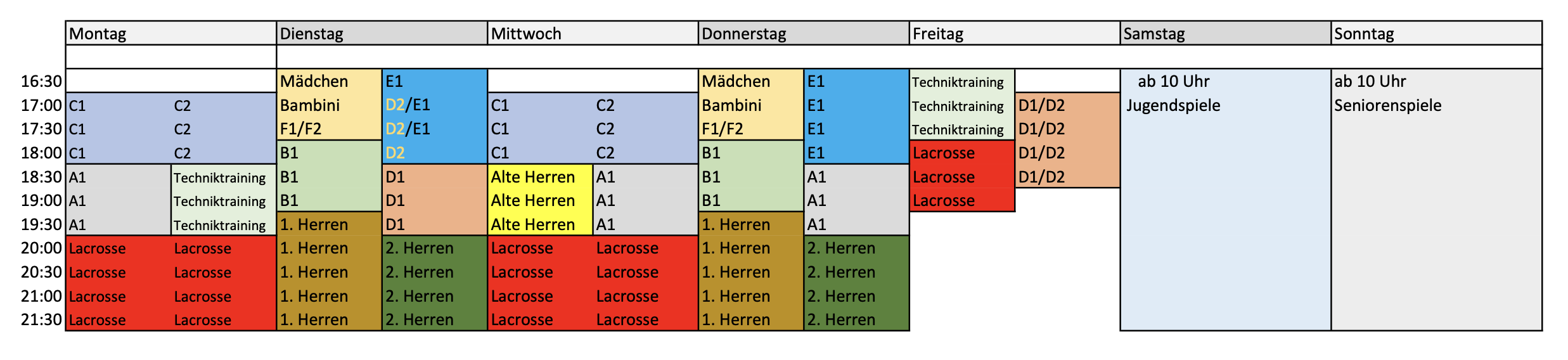 Platzbelegung - VfL 1905 Aachen